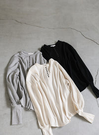 サーマルヘンリーネックビッグロンT