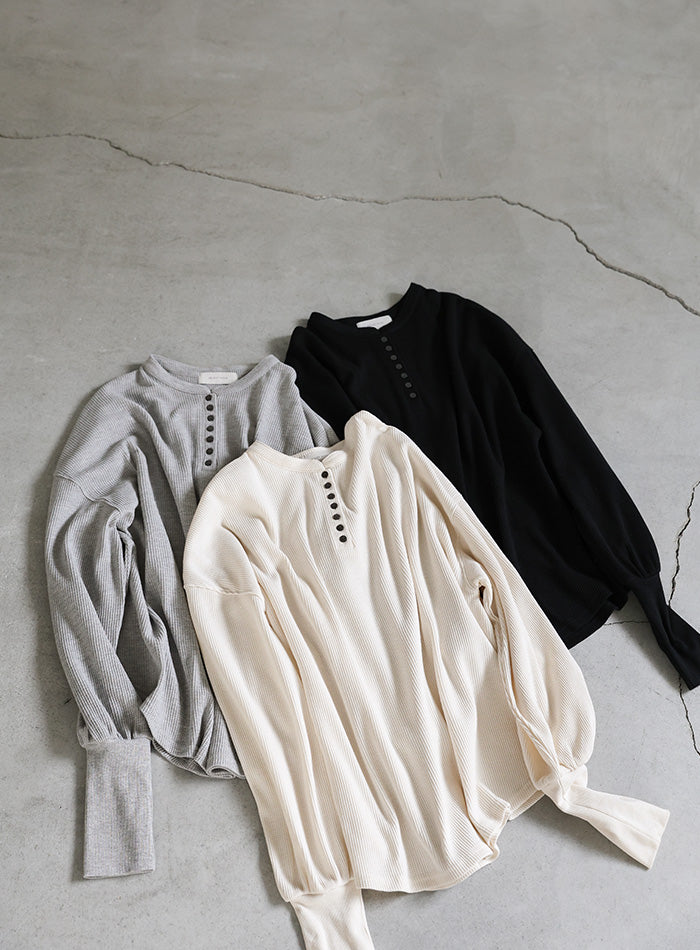 サーマルヘンリーネックビッグロンT