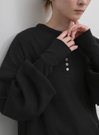 サーマルヘンリーネックビッグロンT