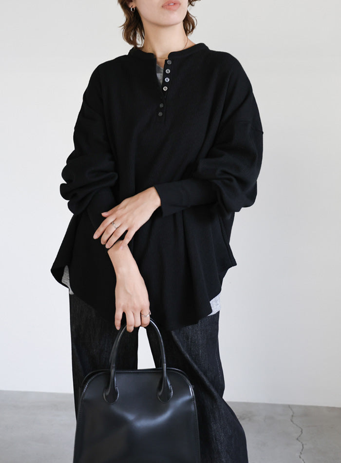 サーマルヘンリーネックビッグロンT