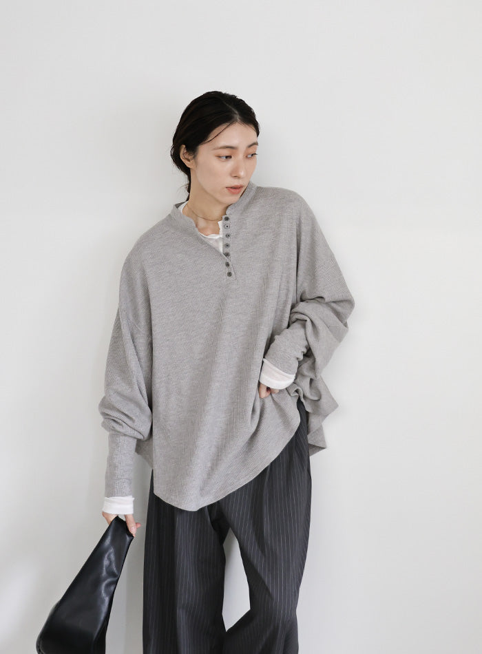 サーマルヘンリーネックビッグロンT