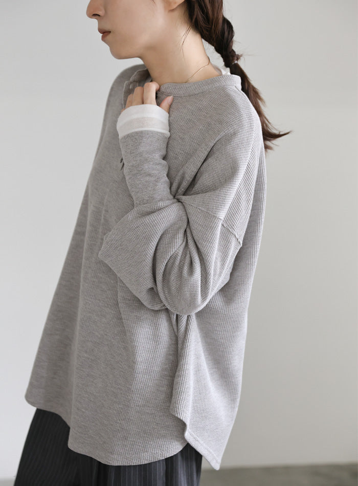 サーマルヘンリーネックビッグロンT – SELECT MOCA