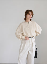 サーマルヘンリーネックビッグロンT