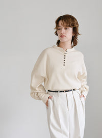 サーマルヘンリーネックビッグロンT