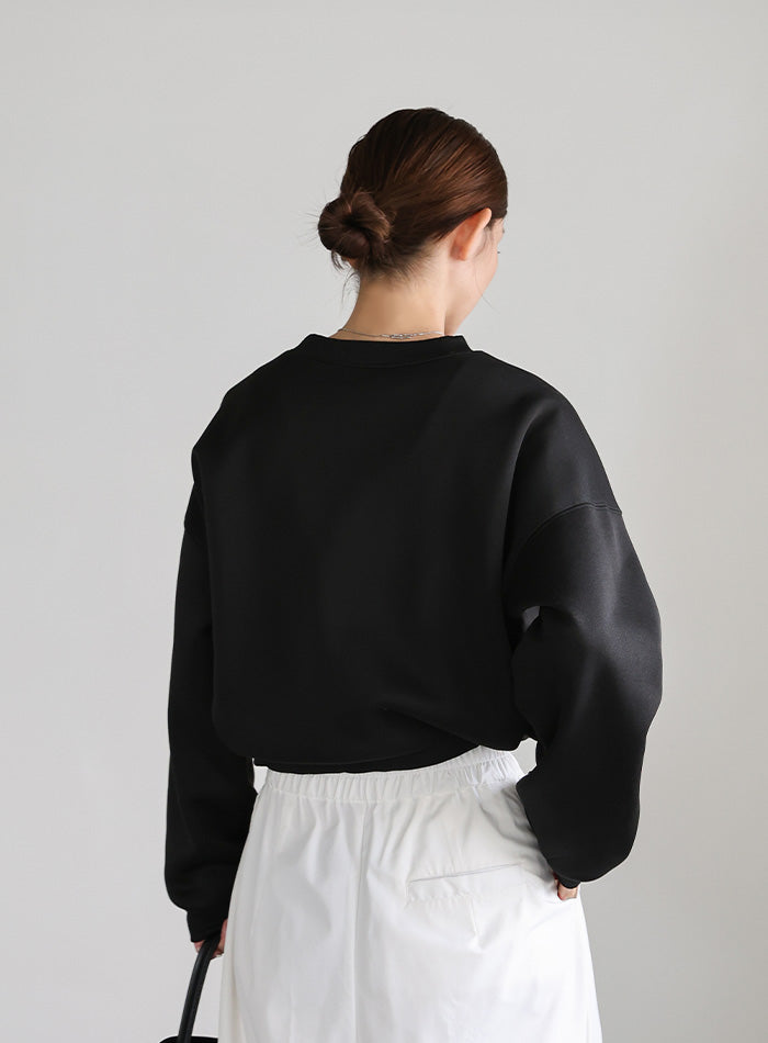 フロントドロストソフトタッチスウェット