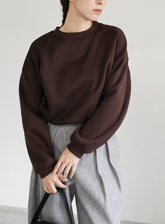 フロントドロストソフトタッチスウェット