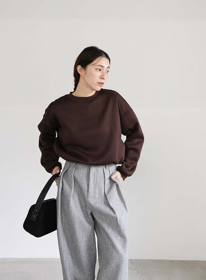 フロントドロストソフトタッチスウェット