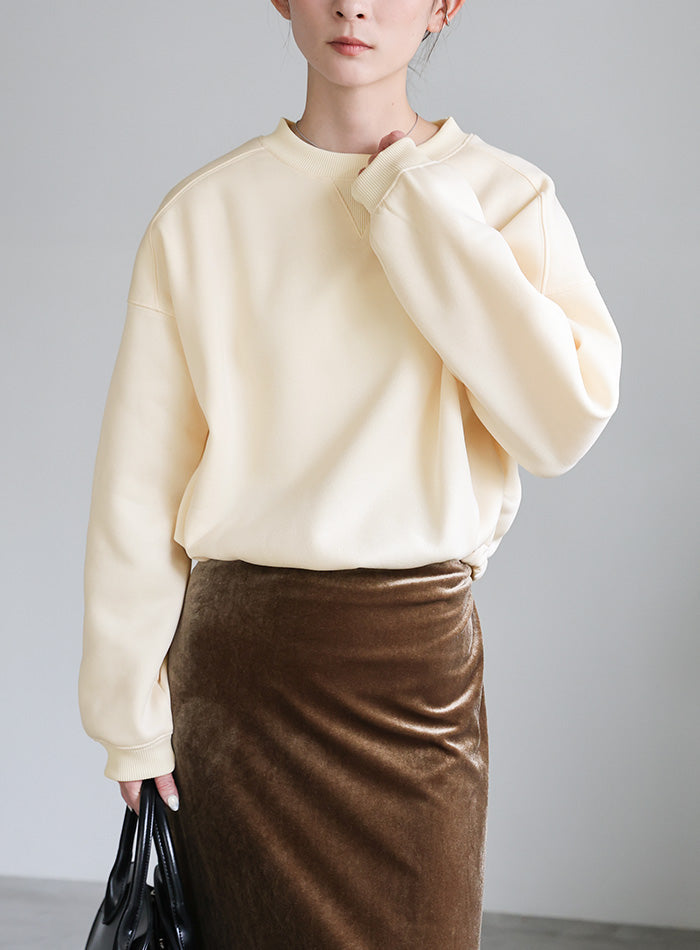 フロントドロストソフトタッチスウェット