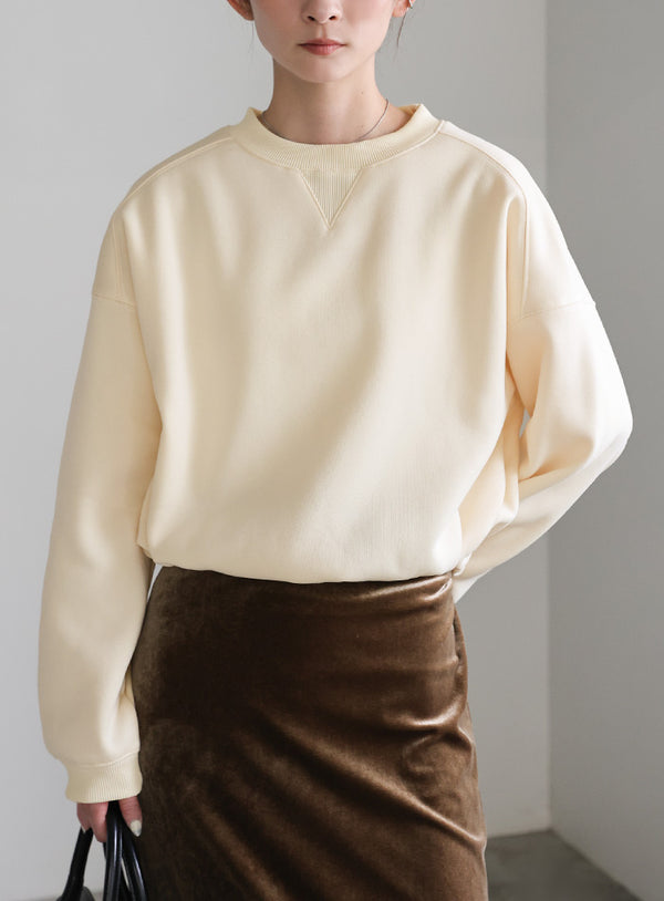 フロントドロストソフトタッチスウェット