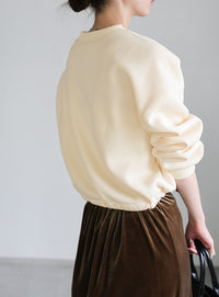 フロントドロストソフトタッチスウェット