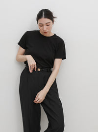 ソフトタッチシンプルデイリーTシャツ