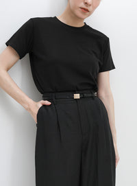 ソフトタッチシンプルデイリーTシャツ