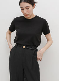 ソフトタッチシンプルデイリーTシャツ