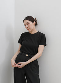 ソフトタッチシンプルデイリーTシャツ