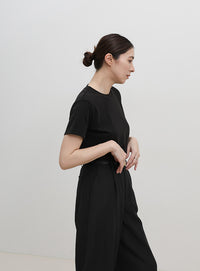 ソフトタッチシンプルデイリーTシャツ