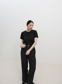 ソフトタッチシンプルデイリーTシャツ