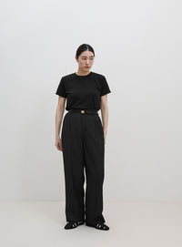 ソフトタッチシンプルデイリーTシャツ