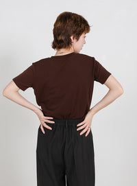 ソフトタッチシンプルデイリーTシャツ