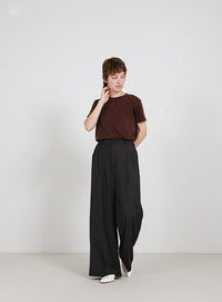 ソフトタッチシンプルデイリーTシャツ
