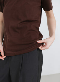 ソフトタッチシンプルデイリーTシャツ