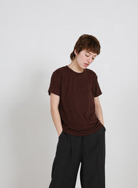 ソフトタッチシンプルデイリーTシャツ