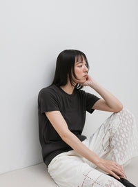 ソフトタッチシンプルデイリーTシャツ