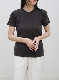 ソフトタッチシンプルデイリーTシャツ