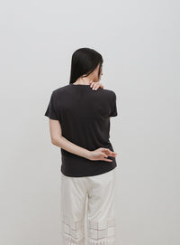 ソフトタッチシンプルデイリーTシャツ