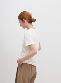 ソフトタッチシンプルデイリーTシャツ