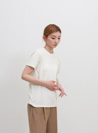 ソフトタッチシンプルデイリーTシャツ