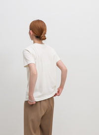 ソフトタッチシンプルデイリーTシャツ