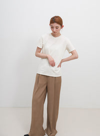 ソフトタッチシンプルデイリーTシャツ