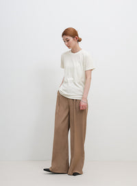 ソフトタッチシンプルデイリーTシャツ