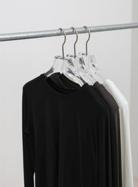 【UV CUT】フィンガースリーブクルーネックロングTシャツ