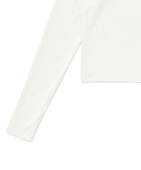 【UV CUT】フィンガースリーブクルーネックロングTシャツ