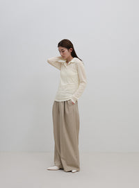 2WAYソフトシアースキッパーポロトップス – SELECT MOCA
