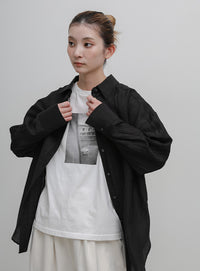オリジナルフォトプリントTシャツ