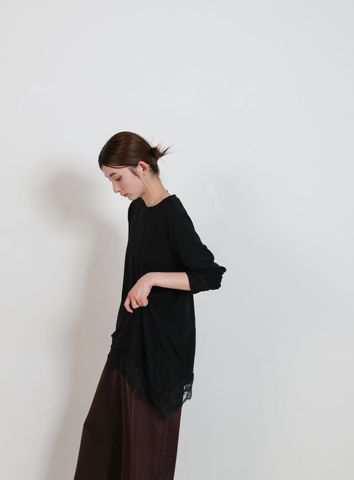 アシメレースヘムトップス – SELECT MOCA