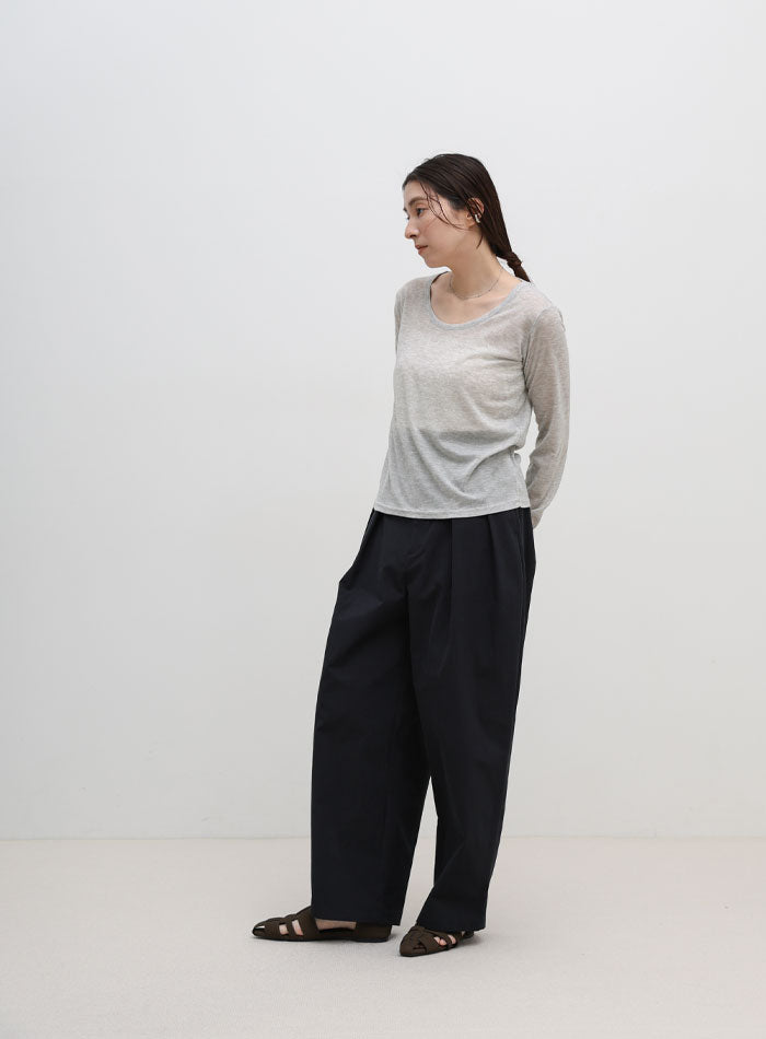 ラウンドネックシアートップス – SELECT MOCA