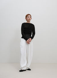 スラブシアードレープトップス