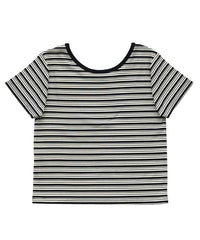 2WAYドライタッチマルチボーダーコンパクトTシャツ
