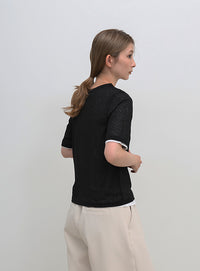 シアーテレコレイヤードＴシャツ
