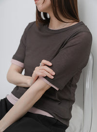 シアーテレコレイヤードＴシャツ