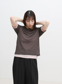 シアーテレコレイヤードＴシャツ