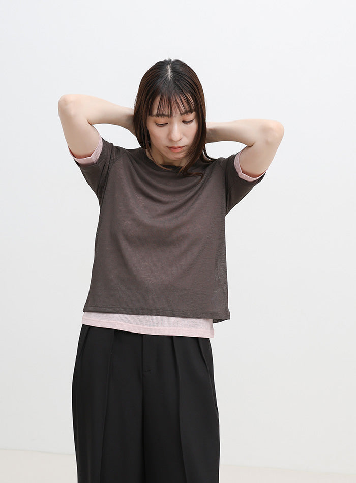 シアーテレコレイヤードTシャツ – SELECT MOCA