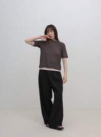 シアーテレコレイヤードＴシャツ