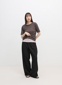 シアーテレコレイヤードＴシャツ