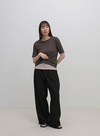 シアーテレコレイヤードＴシャツ