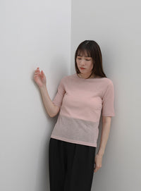 シアーテレコレイヤードＴシャツ
