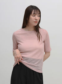 シアーテレコレイヤードＴシャツ